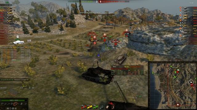 Двух T54 не может взять толпа врагов. смотреть онлайн