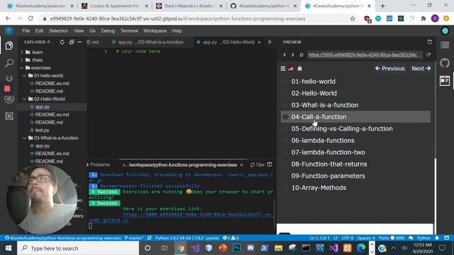 #1 Python Beginner Exercise Series- Environment Walkthrough -4Geeks Academy- смотреть онлайн
