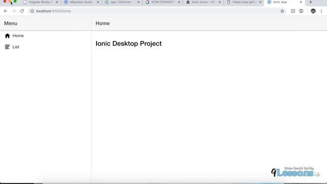 Ionic Electron Desktop Application смотреть онлайн