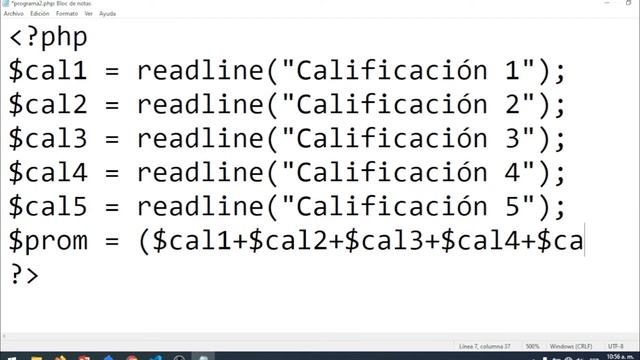 ? CALCULAR PROMEDIO DE CALIFICACIONES EN PHP ▶ PHP PROMEDIO DE NOTAS ? смотреть онлайн