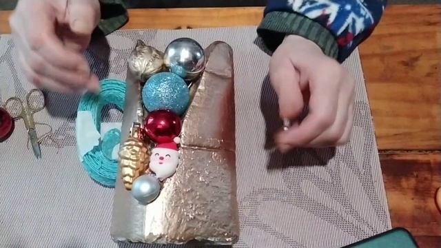 Новогодний подсвечник на стол из цемента.ч2 смотреть онлайн