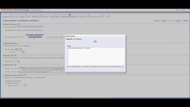 OEM 12c Create Database steps смотреть онлайн