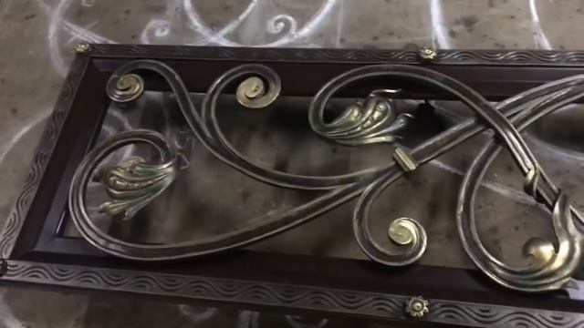 Кованная решётка о покраске и патине двух цветов смотреть онлайн