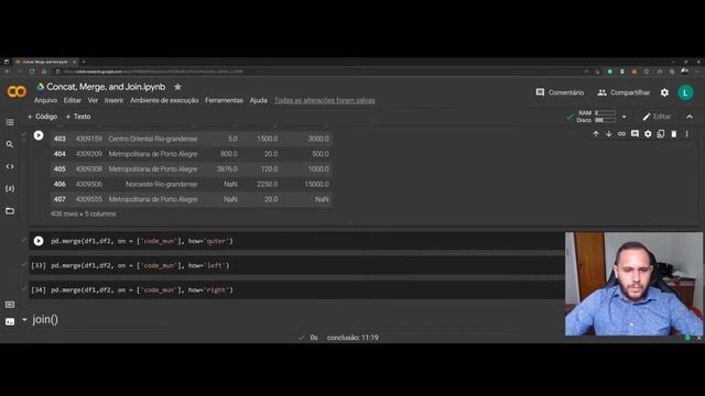 Relacionando dataframes com as funções concat, merge e join em Python. (13) смотреть онлайн