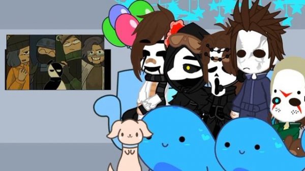 slashers and scp react to......../////(4/)//////ENG/INDO{scp}