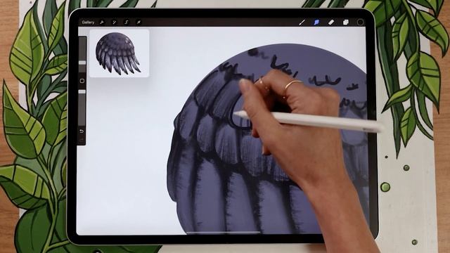 How To Paint Feathers (the easy way!)• 30 Days Of Digital Art 2022 смотреть онлайн
