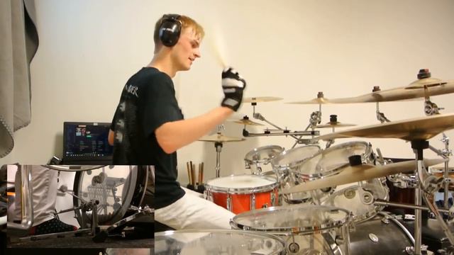 Dream Theater - Panic Attack [Drum Cover /w Foot Cam] смотреть онлайн