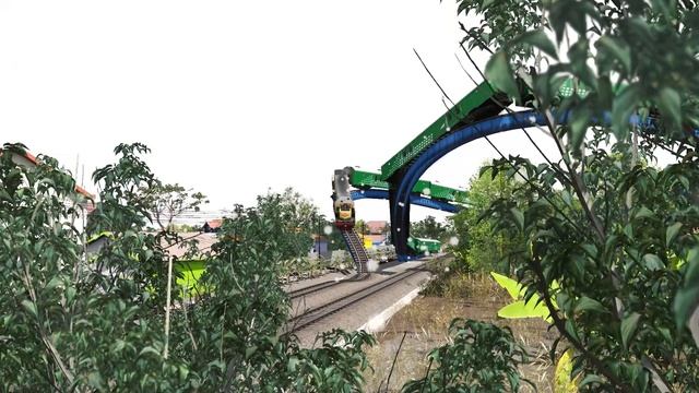 Flying Train With Many Funny Attractions | Trains vs Extreme Railroads Trainz Simulator ? смотреть онлайн