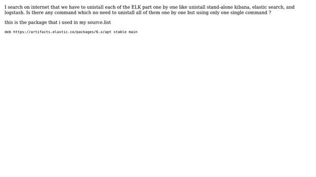 Unix & Linux: How do i completely uninstall ELK? смотреть онлайн
