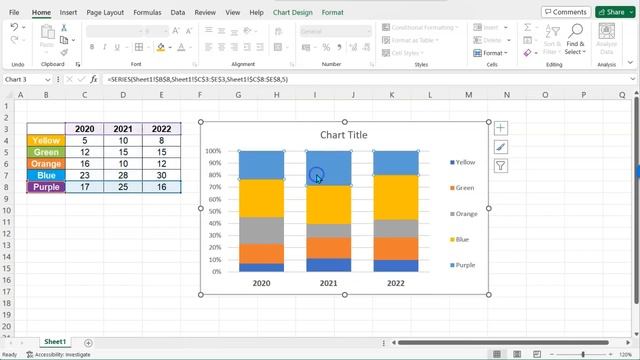 Excel: How To Match Legend Order With Stacked Bar Chart