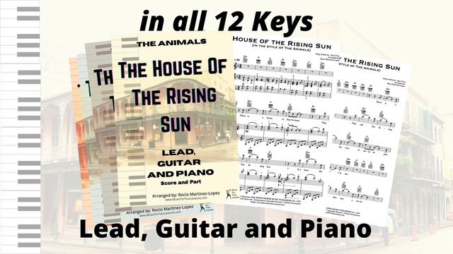 "The House Of The Rising Sun" - (F# MINOR) Soft Piano BACKING TRACK, SHEET MUSIC, LYRICS & CHORDS смотреть онлайн