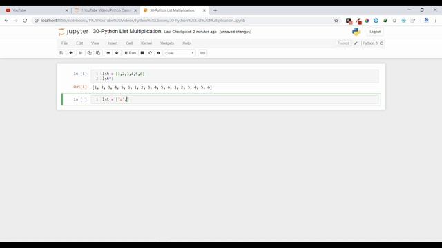 30-Python List Multiplication смотреть онлайн