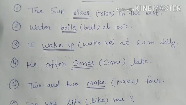 Correct form of the verbs  | uses of present simple tense with examples. смотреть онлайн