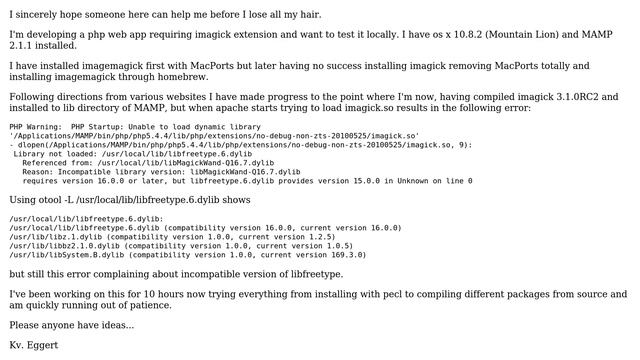 Installing imagick on OS X with MAMP 2.1.1 смотреть онлайн