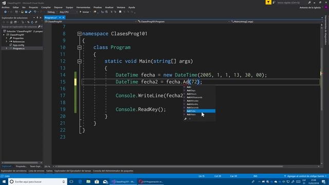 El tiempo en .NET con C#: Las clases TimeSpan y DateTime смотреть онлайн