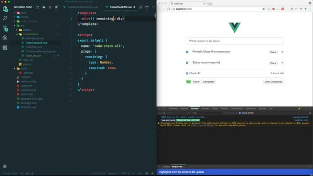 Vue.js Todo App - Event Bus - Part 3 смотреть онлайн