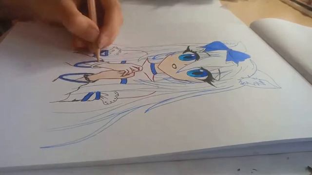 Рисуем Нэко Тян / Рисунки аниме смотреть онлайн