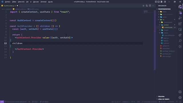 Utilizando el hook useContext - React смотреть онлайн