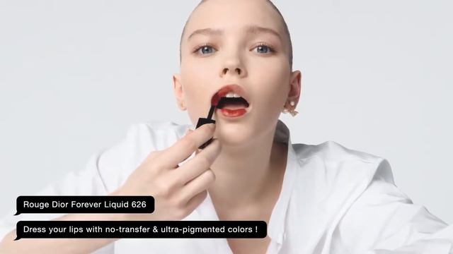 Beauty Tips With Dior  No Transfer Rouge Dior Forever Liquid 626 Forever Famous.