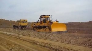 Тяговые испытания ДЭТ-400Б1Р2. Traction tests of the bulldozer DET-400