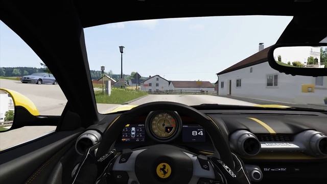 NEW! Ferrari 812 Superfast on Countryside Road / Assetto Corsa Ferrari 70th Anniversary смотреть онлайн