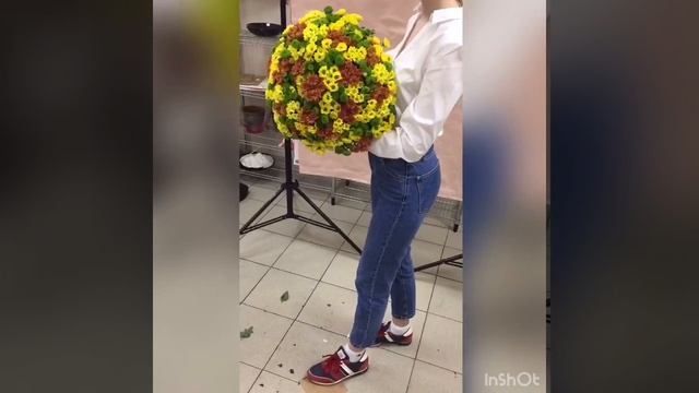 Летний букет хризантем | Доставка цветов PION.RU смотреть онлайн
