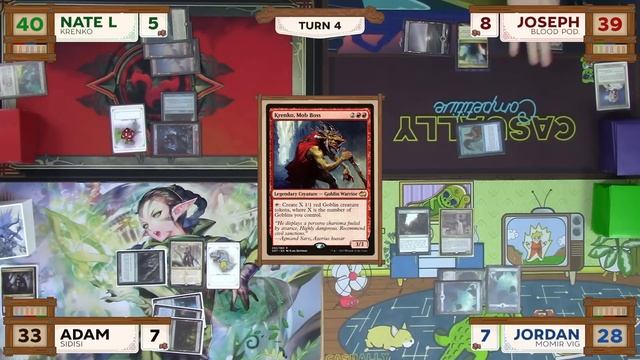 Blood Pod vs Sidisi vs Krenko vs Momir Vig cEDH Gameplay смотреть онлайн