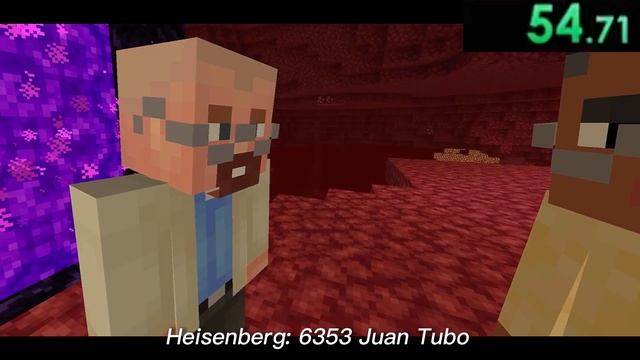 Walter White speedruns Minecraft смотреть онлайн