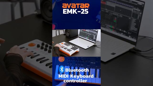 Avatar EMK-25 Bluetooth MIDI Keyboard ใช้งานผ่าน Bluetooth โดยไม่ต้องต่อสาย смотреть онлайн