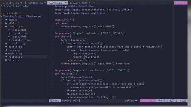 User login In BlogSite using flask-login | Flask 2.0 смотреть онлайн