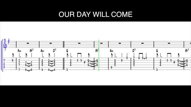 Our day will come -Theme- | Jazz Guitar Chord Melody Tabs смотреть онлайн