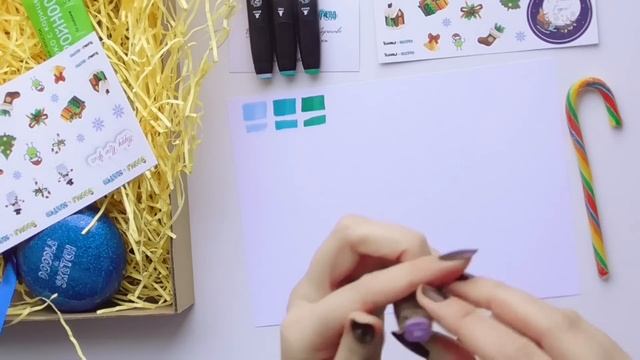 Ирина Серова - обзор новогодней коробочки Doodle&Sketch Box смотреть онлайн