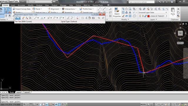 1.0.0 alineamiento de una via Autocad Civil 3D смотреть онлайн