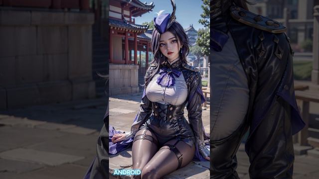 illustration,art work,android,cosplay,Genshin Impact,Clorinde смотреть онлайн
