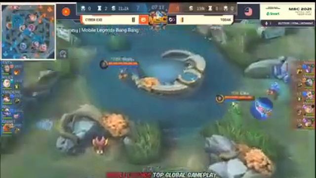 TODAC VR CYBER EXE GAME 2 ( Mobile legend top Global tournament) смотреть онлайн