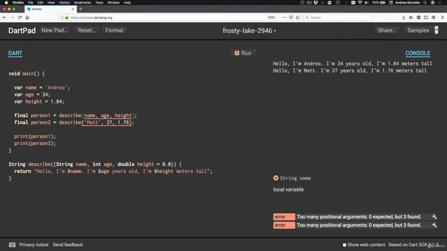 017 Named parameters in Dart | Flutter Full Course смотреть онлайн