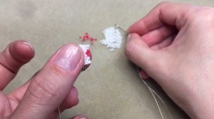 DIY ШИРОКОЕ кольцо СЕРДЦЕ из бисера. Мозаичное плетение. Кирпичное плетение бисером. Seed Beads Rin