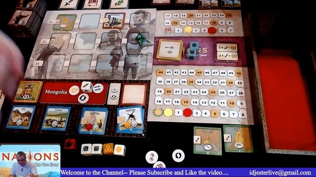 NATIONS The Dice Game With UNREST Expansion Solo Playthrough as Mongolia with Tutorial смотреть онлайн