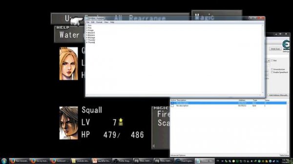 สอนวิธีใช้ Cheat Engine กับ Final Fantasy VIII Part 1 -  เสกคาถาตามใจชอบ