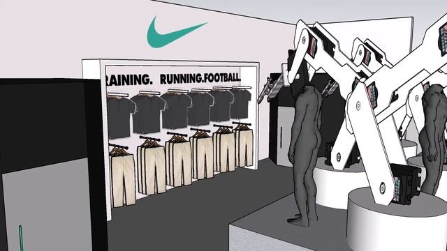 Nike Elite Visual Merchandising Sketch Up Walk Through смотреть онлайн