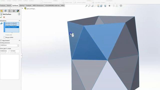 Solidworks 101: Making a solid from a 3d sketch смотреть онлайн