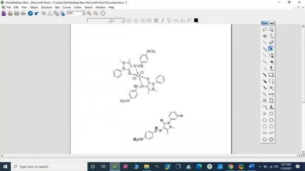 ChemDraw tutorial 2 - 3D model