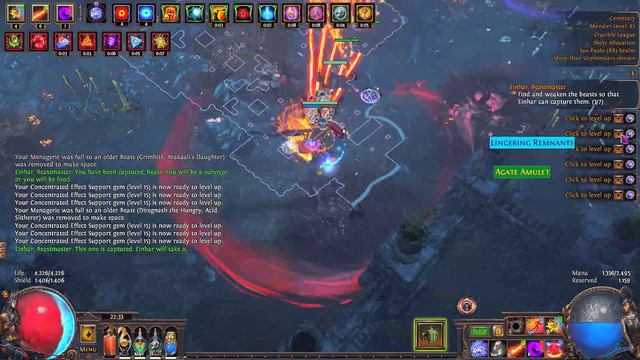 Path of Exile [3.21] Crucible - Totem Purifying Flame converted to Chaos - Mapping T16 Cemetery смотреть онлайн