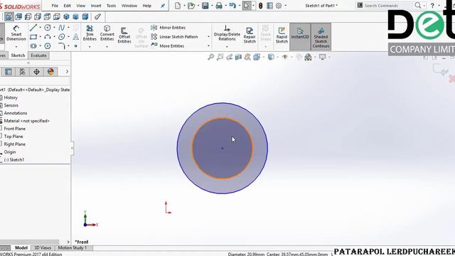 สอน SolidWorks ตอนที่ 45 #Shaded Sketch Contours смотреть онлайн