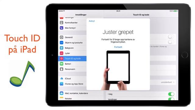 Registrere Touch ID (fingeravtrykk) på iPad смотреть онлайн
