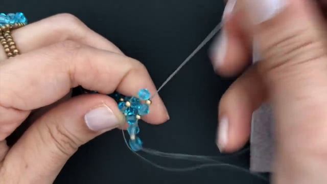 Aqua Bracelet. DIY Beaded Bracelet.Bicone Bracelet. How To Make Beaded Bracelet