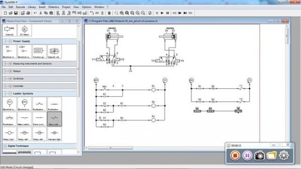 Tutorial Festo Fluidsim - step by step program Ladder plc Festo A+ A- B+ B-
