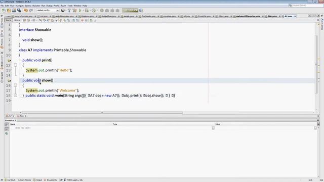 Interfaces in Java смотреть онлайн