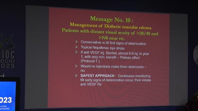 AIOC2023 GP171 topic Dr Dinesh Talwar Role of Anti VEGF in DME and PDR – Take home messages – смотреть онлайн