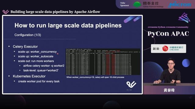 Building Large Scale Data Pipelines by Apache Airflow｜黃泰瑋 (Tai-Wei Huang)｜PyCon APAC 2022 смотреть онлайн